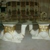 2 Camels with frosted oval glass R1850